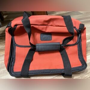 Vintage Pyrex Portables To Go Food Carrier Black & Orange Cold Hot Storage